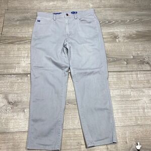 STITCH Pants Golf Mens 33x30 Light Grey Straight Leg Performance Britches